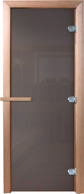 Стеклянная дверь для бани/сауны Doorwood Сумерки 190х70 (графит, коробка хвоя) - фото 1 - id-p225889537
