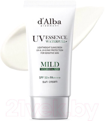 Крем солнцезащитный d'Alba Waterfull Mild Sun Cream SPF 50+ PA++++ (50мл) - фото 1 - id-p225885154