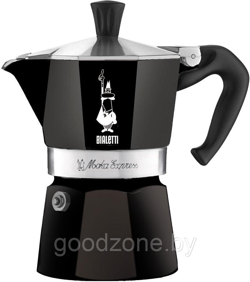 Гейзерная кофеварка Bialetti Moka Express (3 порции, черный) - фото 1 - id-p225910756