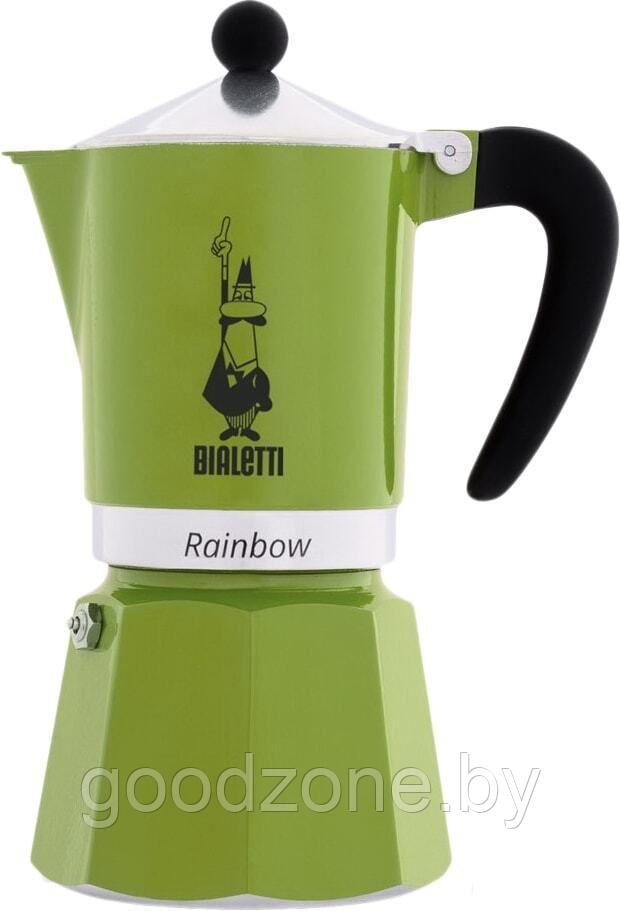 Гейзерная кофеварка Bialetti Rainbow (6 порций, зеленый) - фото 1 - id-p225907759