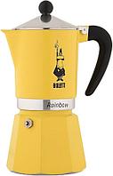 Гейзерная кофеварка Bialetti Rainbow (6 порций, желтый)