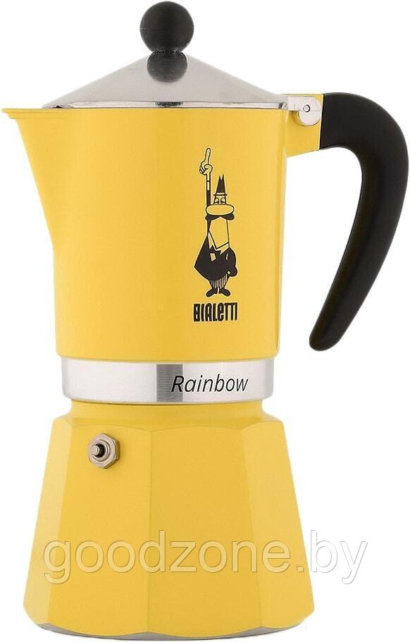 Гейзерная кофеварка Bialetti Rainbow (6 порций, желтый) - фото 1 - id-p225907760