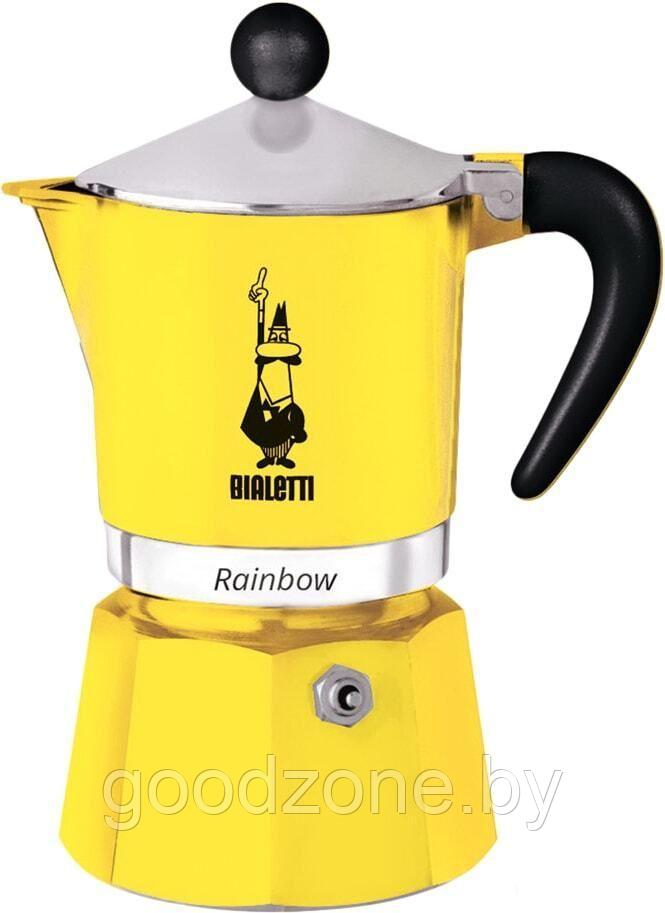 Гейзерная кофеварка Bialetti Rainbow (3 порции, желтый) - фото 1 - id-p225907768