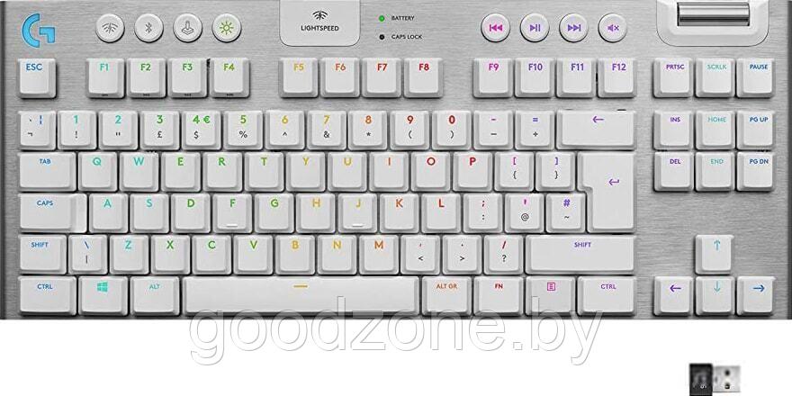 Клавиатура Logitech G915 TKL Lightspeed GL Tactile 920-010117 (серебристый) - фото 1 - id-p225904799