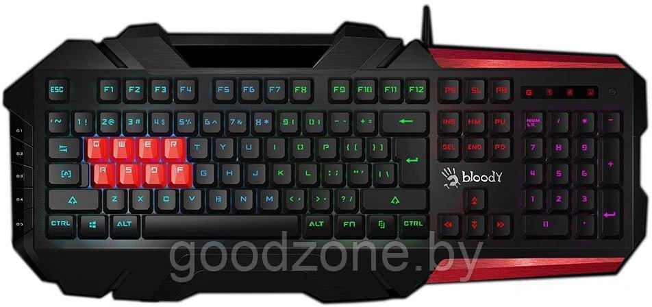 Клавиатура A4Tech Bloody B3590R (черный/красный) - фото 1 - id-p225904835