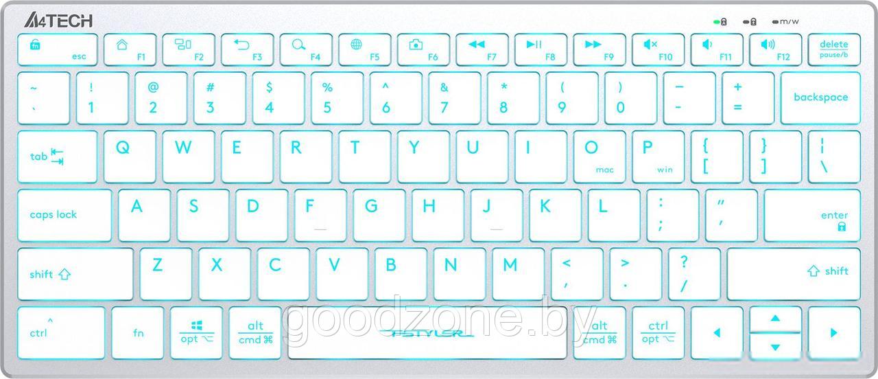 Клавиатура A4Tech Fstyler FX61 (серебристый/белый) - фото 1 - id-p225904841
