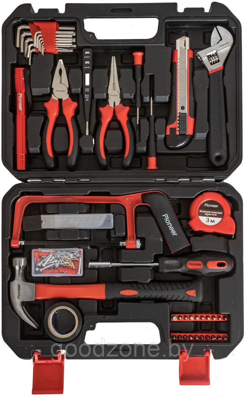 Набор домашнего мастера Pioneer Tools TSH-136-01 (136 предметов) - фото 1 - id-p225906850