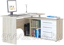 Компьютерный стол Сокол КСТ-109 правый (дуб сонома/белый)