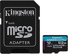 Карта памяти Kingston Canvas Go! Plus microSDXC 512GB (с адаптером)