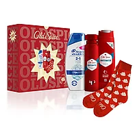 Old Spice Whitewater Подарочный набор мужской: Дезодорант-спрей + Гель для душа + Шампунь + Носки