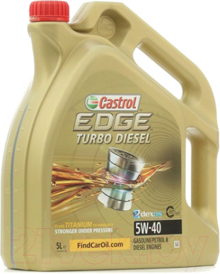 Моторное масло Castrol Edge Turbo Diesel 5W40 / 1535BD (5л) - фото 1 - id-p225917817
