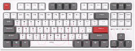 Клавиатура Royal Kludge RK-R87 RGB (белый, Red Switch)