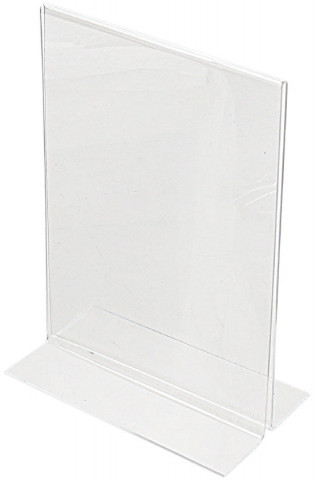 Подставка настольная для рекламных материалов из акрила Brauberg Standard А5 (150*210*80 мм), двухсторонняя, - фото 1 - id-p225035338