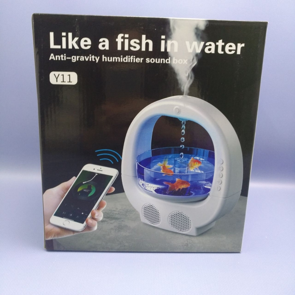 Антигравитационный увлажнитель воздуха Аквариум с Bluetooth колонкой "Like a fish in water" - фото 7 - id-p225922461