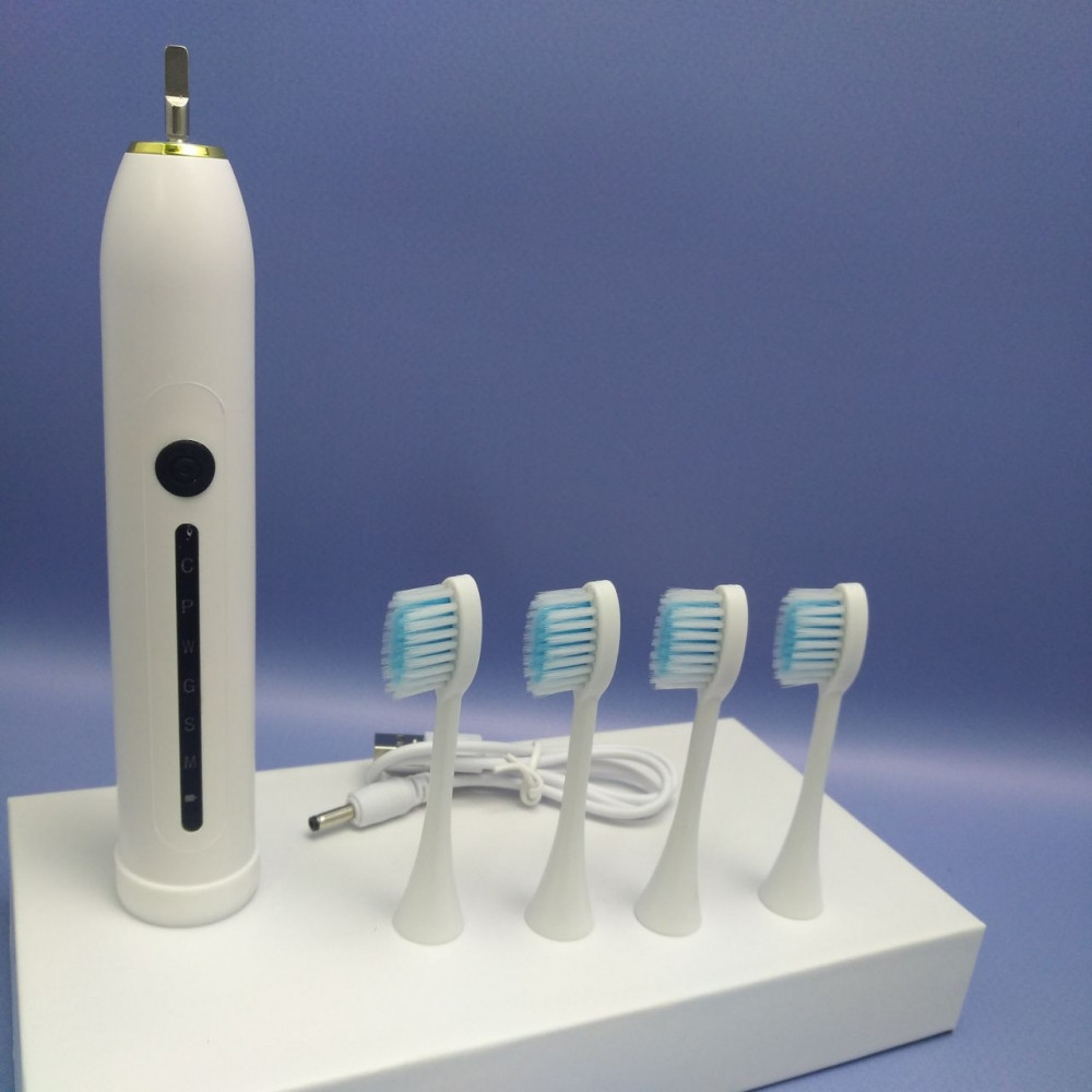 Электрическая ультразвуковая зубная щетка SONIC X7 toothbrush, 4 насадки, 6 режимов - фото 5 - id-p225922628