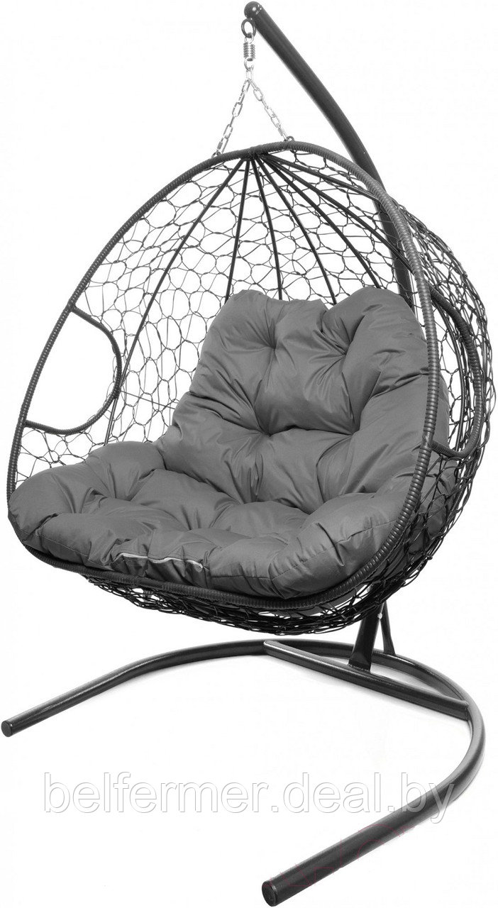 Кресло подвесное M-Group Для двоих (серая подушка) - фото 1 - id-p225922820