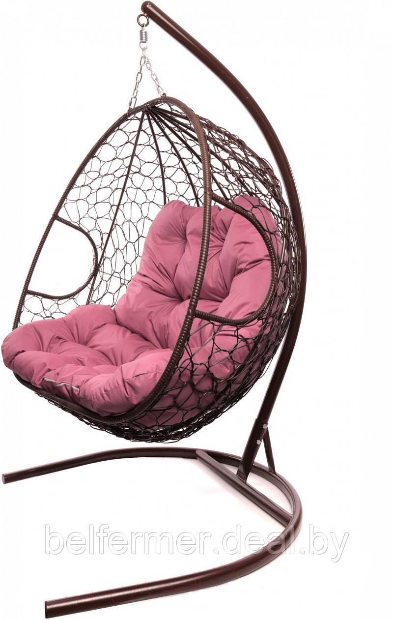 Кресло подвесное M-Group Для двоих (розовая подушка) - фото 1 - id-p225922822