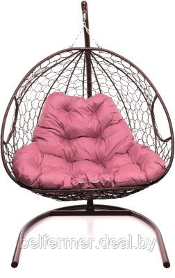 Кресло подвесное M-Group Для двоих (розовая подушка) - фото 2 - id-p225922822