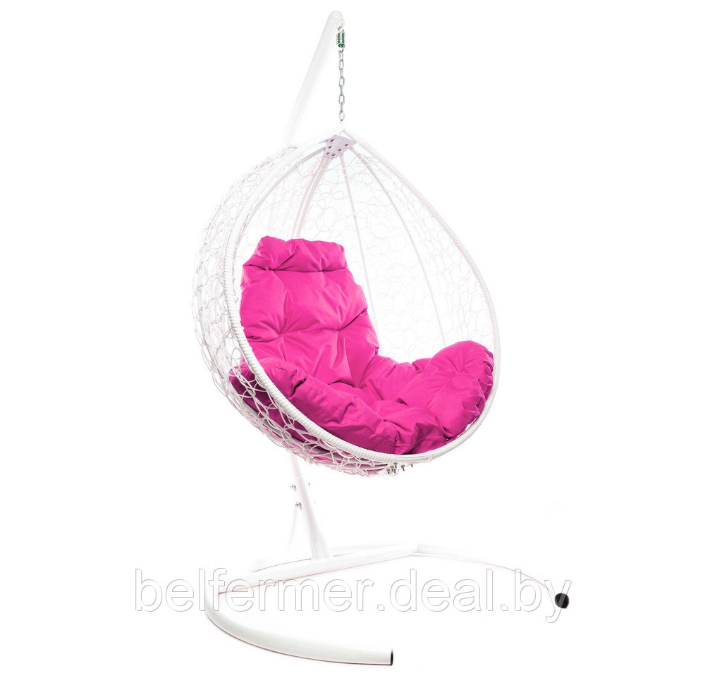 Кресло подвесное M-Group Капля Люкс (розовая подушка) - фото 2 - id-p225922830