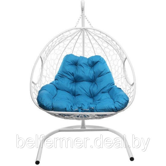 Кресло подвесное M-Group Для двоих (голубая подушка) - фото 2 - id-p225922831