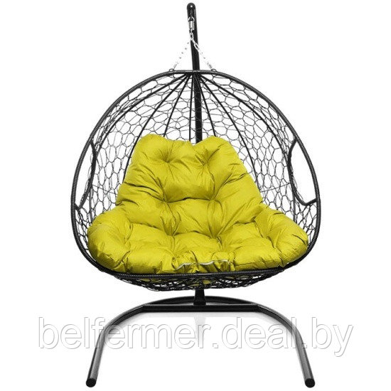 Кресло подвесное M-Group Для двоих (желтая подушка) - фото 2 - id-p225922835