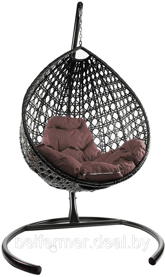 Кресло подвесное M-Group Капля Люкс (коричневая подушка) - фото 2 - id-p225922837