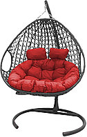 Кресло подвесное M-Group Для двоих Люкс (красная подушка)