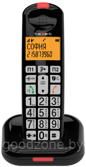 Радиотелефон TeXet TX-D7855A (черный) - фото 1 - id-p225923437