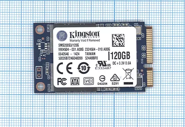 SSD mSATA 120 Gb Kingston SMS200S3/120G - фото 1 - id-p225924244