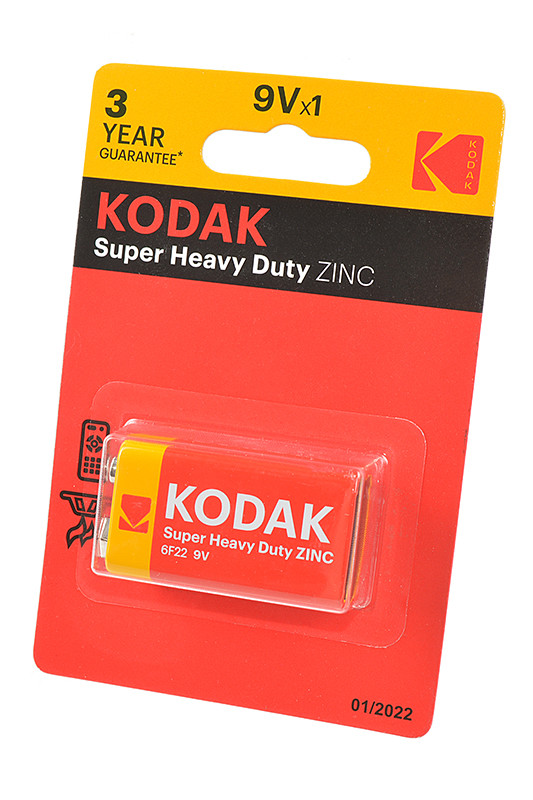 Батарейка (элемент питания) Kodak Extra Heavy Duty 6F22 BL1, 1 штука - фото 1 - id-p225924271