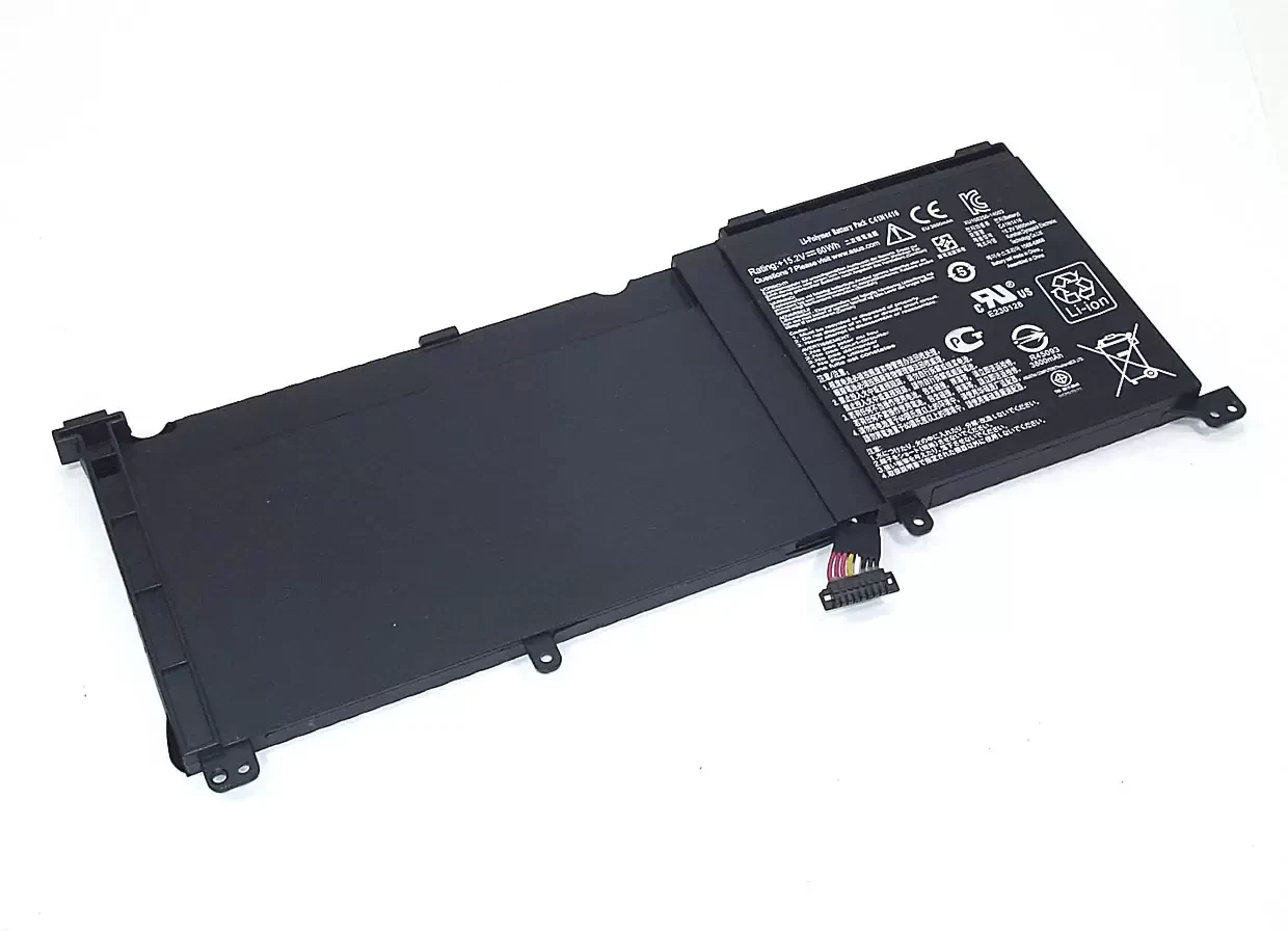 Аккумулятор (батарея) C41N1416 для ноутбука Asus Q534 UX501, 15.2В, 3947мАч, 60Wh, Li-Ion, черная - фото 1 - id-p225924298