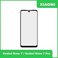 Стекло + OCA пленка для переклейки Xiaomi Redmi Note 7, Redmi Note 7 Pro, черный