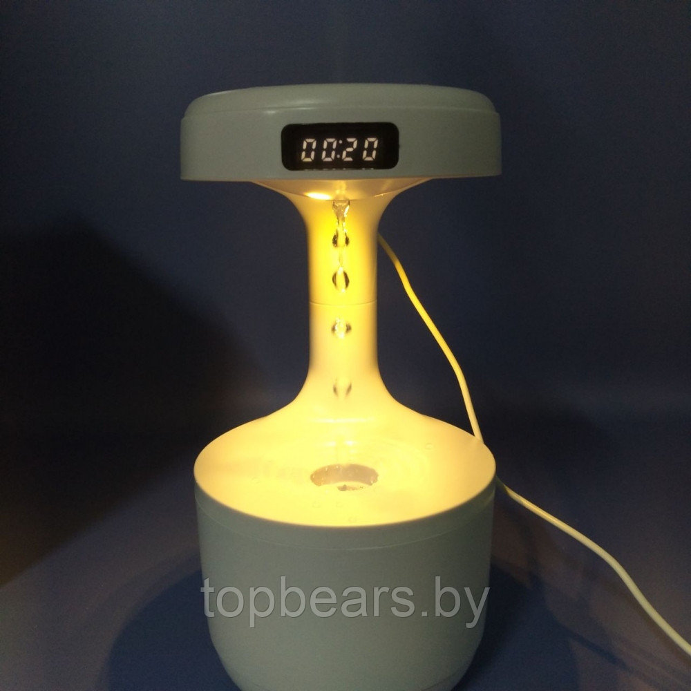Антигравитационный капельный увлажнитель воздуха с обратным потоком Antigravity Humidifier с часами / - фото 3 - id-p225828069