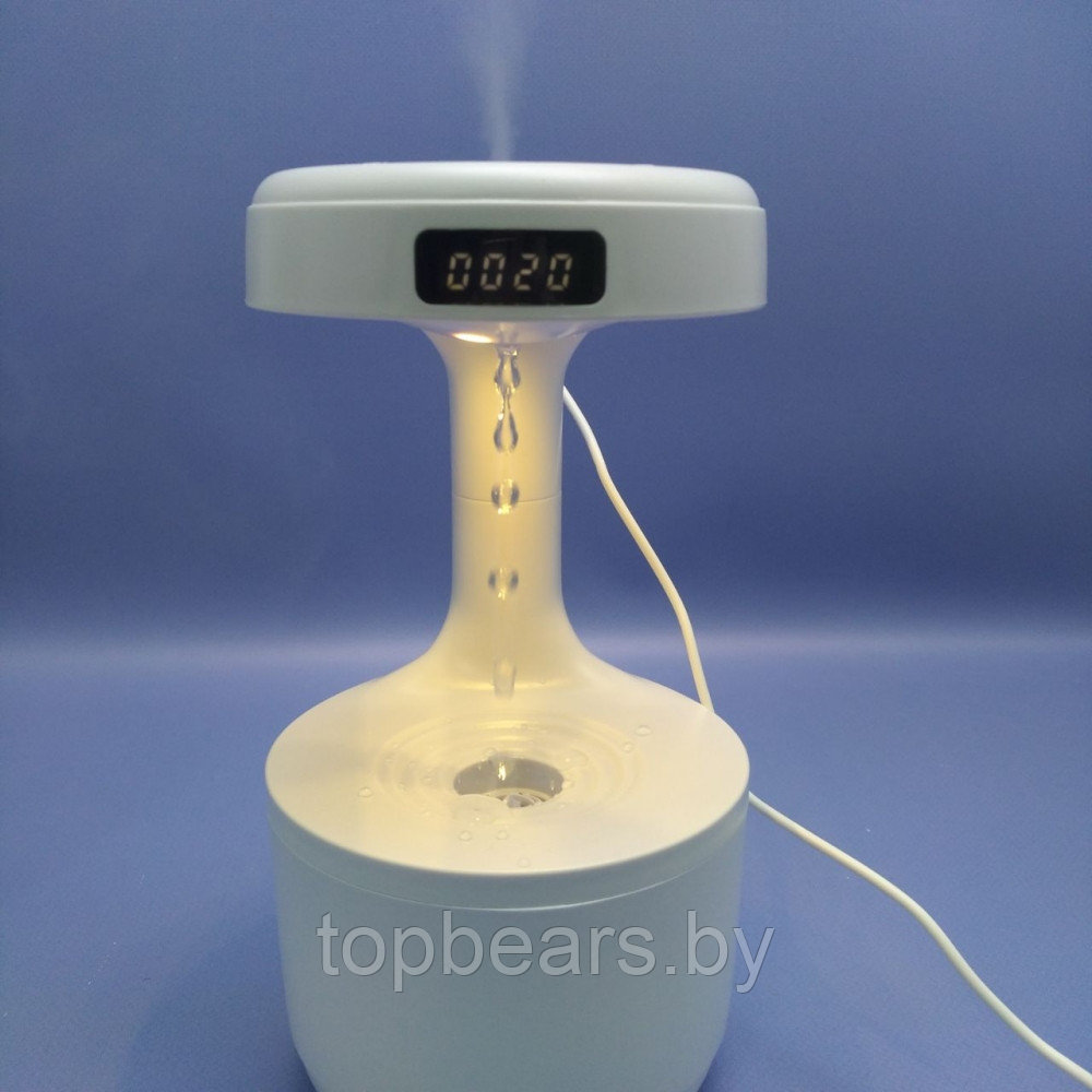 Антигравитационный капельный увлажнитель воздуха с обратным потоком Antigravity Humidifier с часами / - фото 4 - id-p225828069