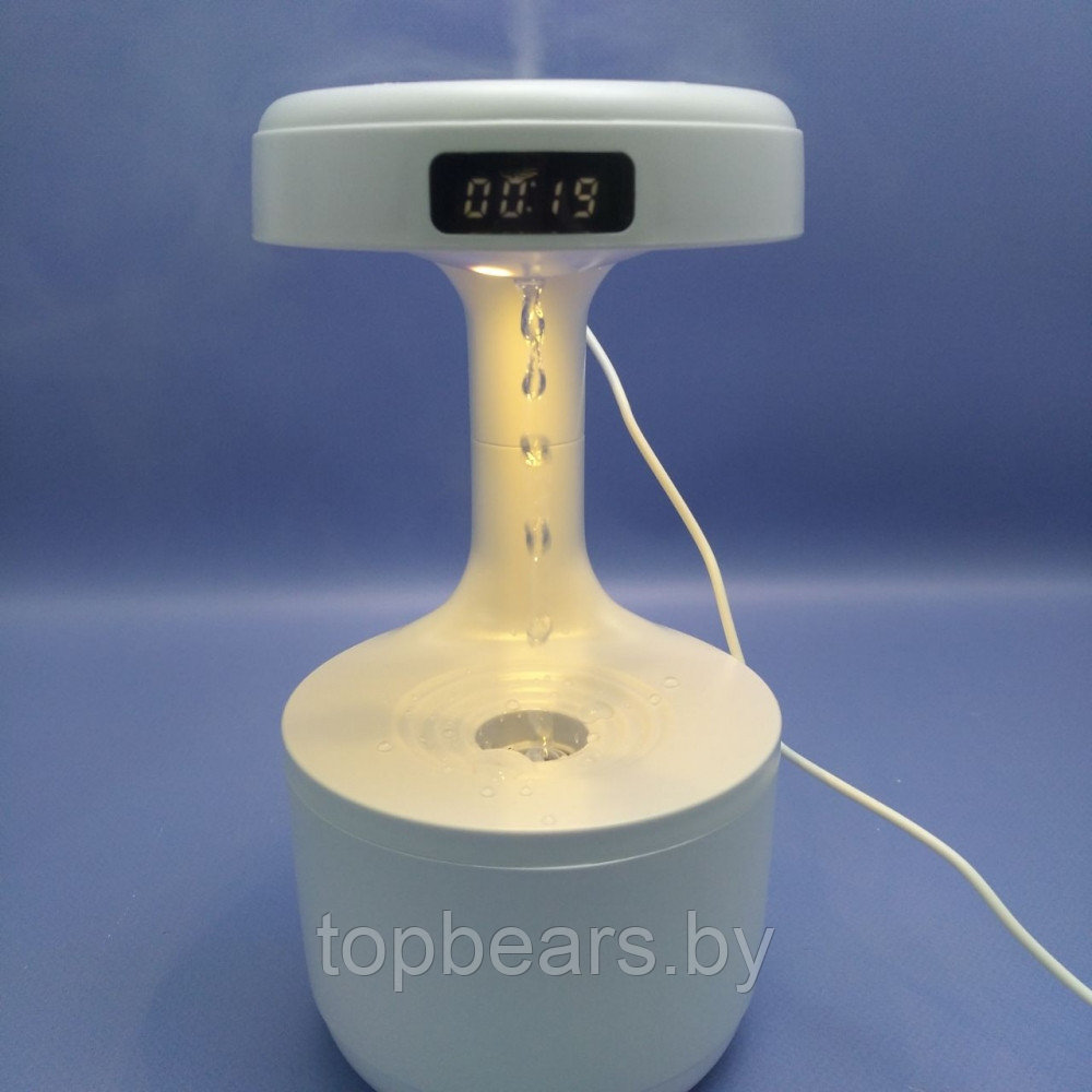 Антигравитационный капельный увлажнитель воздуха с обратным потоком Antigravity Humidifier с часами / - фото 5 - id-p225828069