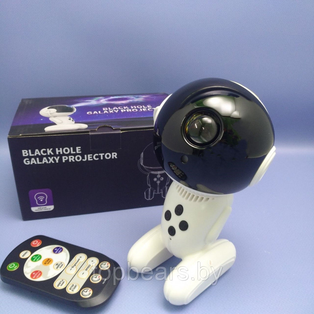 Ночник - Проектор Робот Black Hole Galaxy projector (пульт ДУ, таймер) - фото 8 - id-p225924694