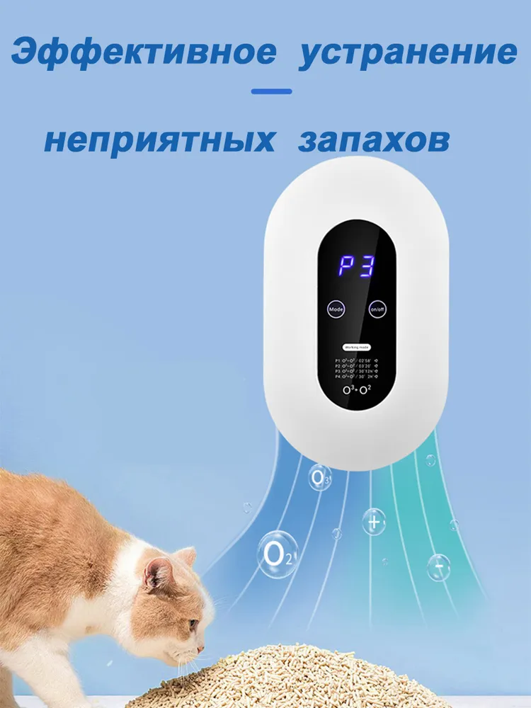 Портативный очиститель воздуха с функцией озонации и ионизации Air Purifier, 220 V (4 режима работы) / - фото 3 - id-p225924761