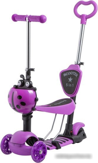 Самокат Novatrack Saddle Pro 2019 120SB.DISCOKIDS.VL9 (фиолетовый) - фото 1 - id-p225924823