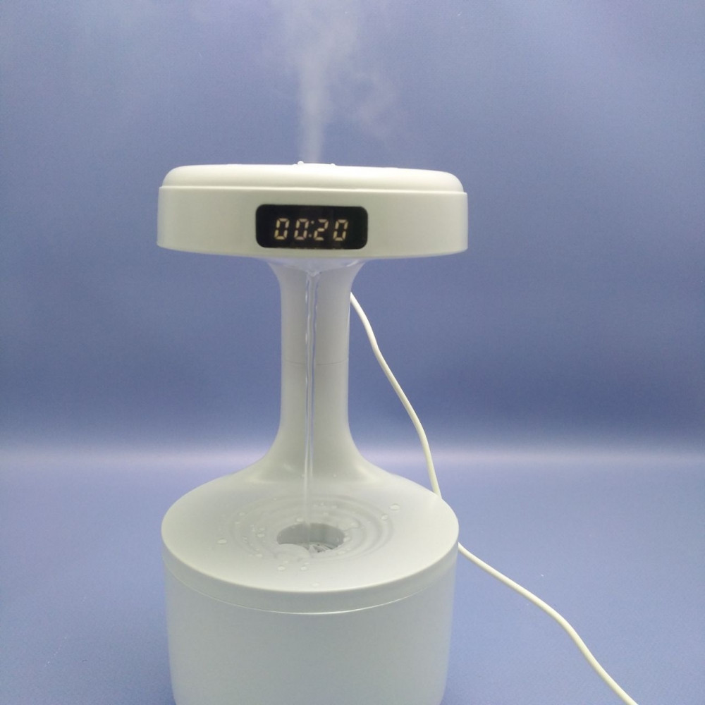Антигравитационный капельный увлажнитель воздуха с обратным потоком Antigravity Humidifier с часами / - фото 2 - id-p225828245