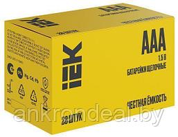 Батарейка щелочная Alkaline Optima LR03/AAA (28/бокс) IEK