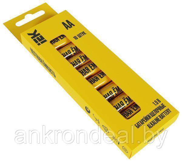 Батарейка щелочная Alkaline Optima LR06/AA (10шт/бокс) IEK - фото 1 - id-p225783566