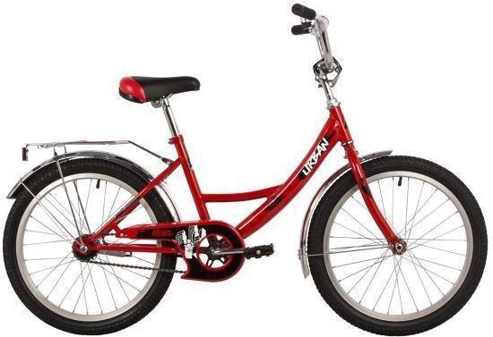 Подростковый городской велосипед для девочки подростка 5-6-7-8-9 лет NOVATRACK 203URBAN.RD22 20 дюймов красный