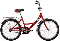 Подростковый городской велосипед для девочки подростка 5-6-7-8-9 лет NOVATRACK 203URBAN.RD22 20 дюймов красный