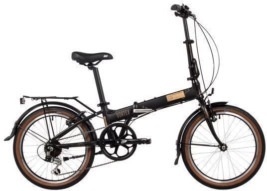 Подростковый складной велосипед скоростной для подростка 6-9 лет NOVATRACK 20AFV.VORTEX.BK4 20 дюймов черный - фото 1 - id-p225926015