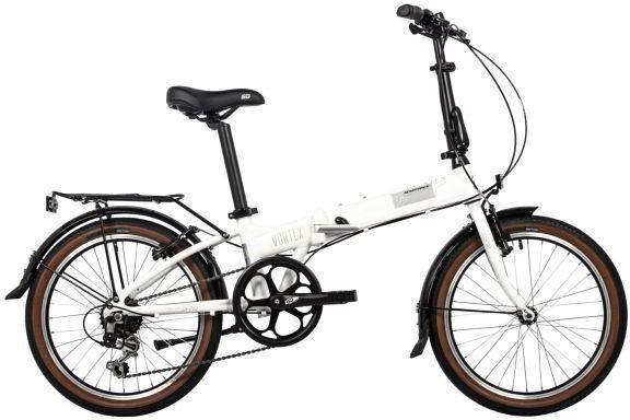 Подростковый складной велосипед скоростной для подростка 6-9 лет NOVATRACK 20AFV.VORTEX.WT4 20 дюймов белый