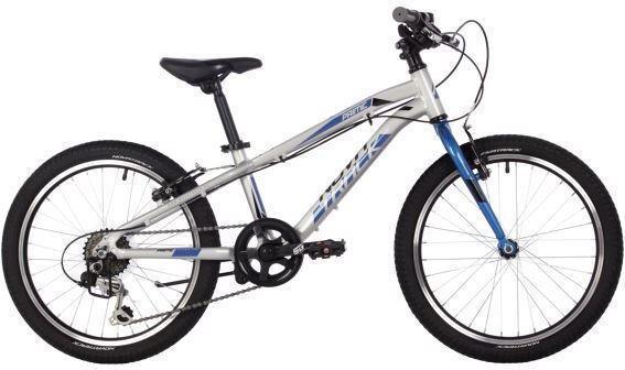 Детский горный велосипед для ребенка подростка 6-7-8-9 лет NOVATRACK 20AH6V.PRIME.SL23 20 дюймов серебристый