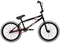 Трюковой велосипед BMX подростковый спортивный для трюков подростка NOVATRACK 20BMX.CROW.BK4 черный