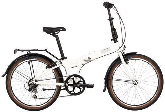 Складной подростковый велосипед для девочки подростка 10-11-12-13-14 лет NOVATRACK 24AFV.VORTEX.WT4 белый