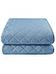 Покрывало стеганое на кровать 210x240 евро голубое однотонное двусторонее плед одеяло из бязи геометрия, фото 8