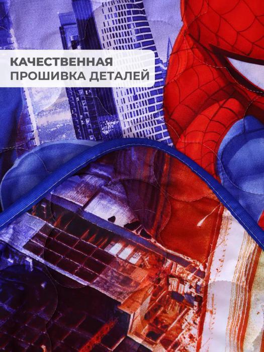 Покрывало для мальчика подростка полуторное детское стеганое плед SpiderMan Человек паук двустороннее - фото 4 - id-p225926481